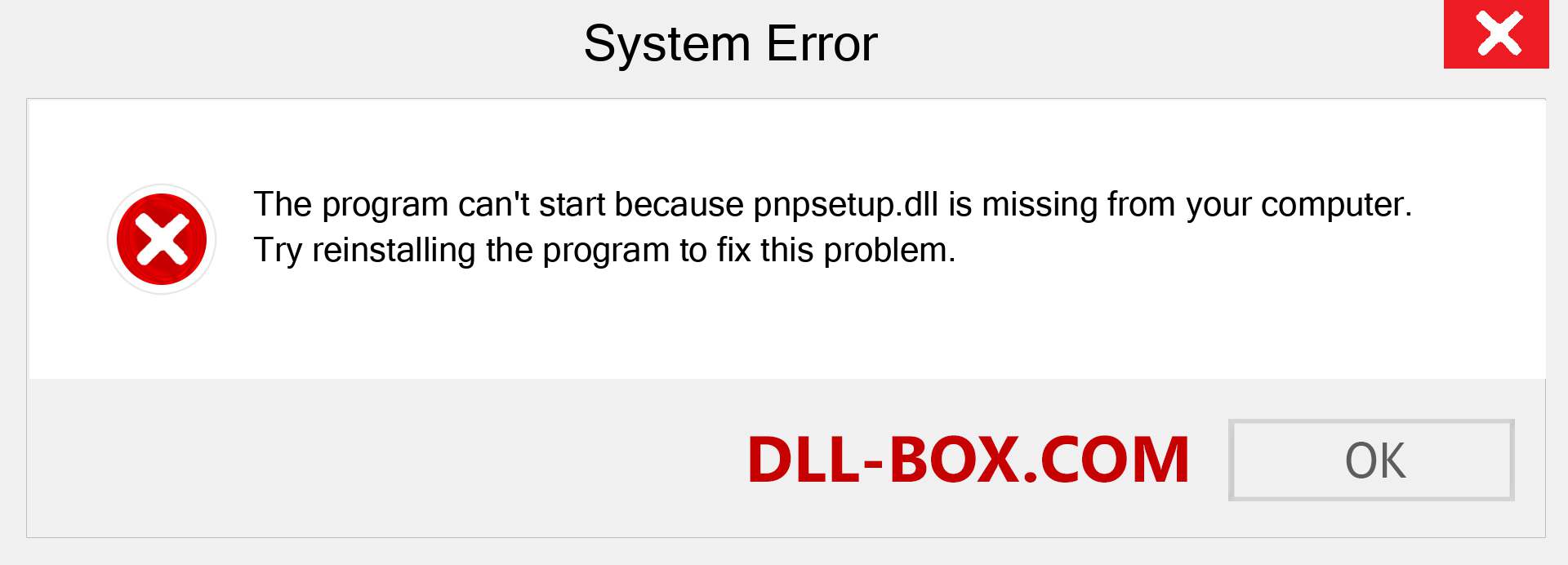  pnpsetup.dll file is missing?. Download for Windows 7, 8, 10 - Fix  pnpsetup dll Missing Error on Windows, photos, images